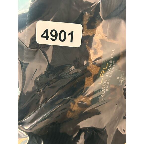 Ralph Lauren Jeans Black Denim Work Jacket Fitted Coat Women’s Small Cord Collar - Picture 6 of 6